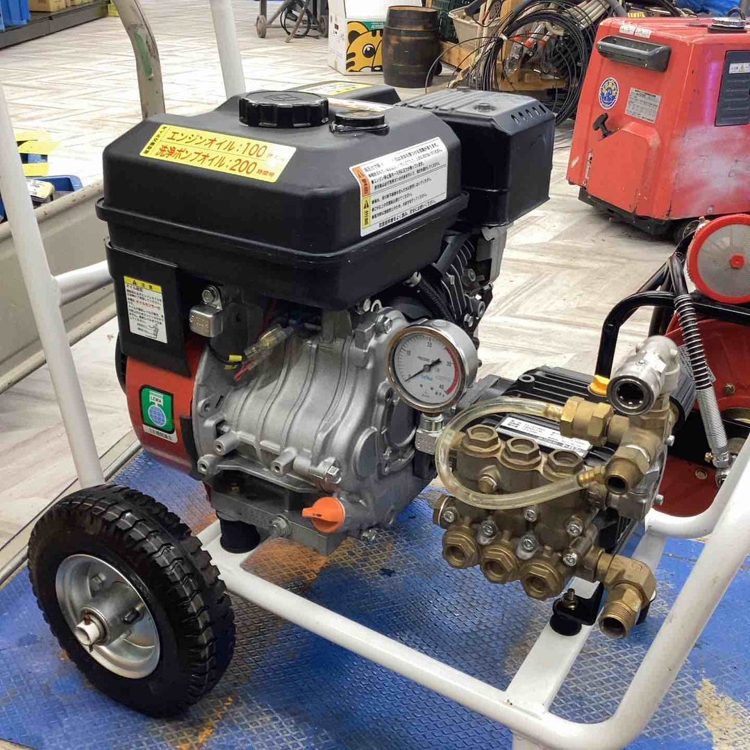 【店頭受取り限定】トハン　TOHAN 高圧洗浄機　TJ-1513RO　30ｍ高圧ホースリール　ホース各種　ガン2丁14MPaしか上がらず【越谷店】