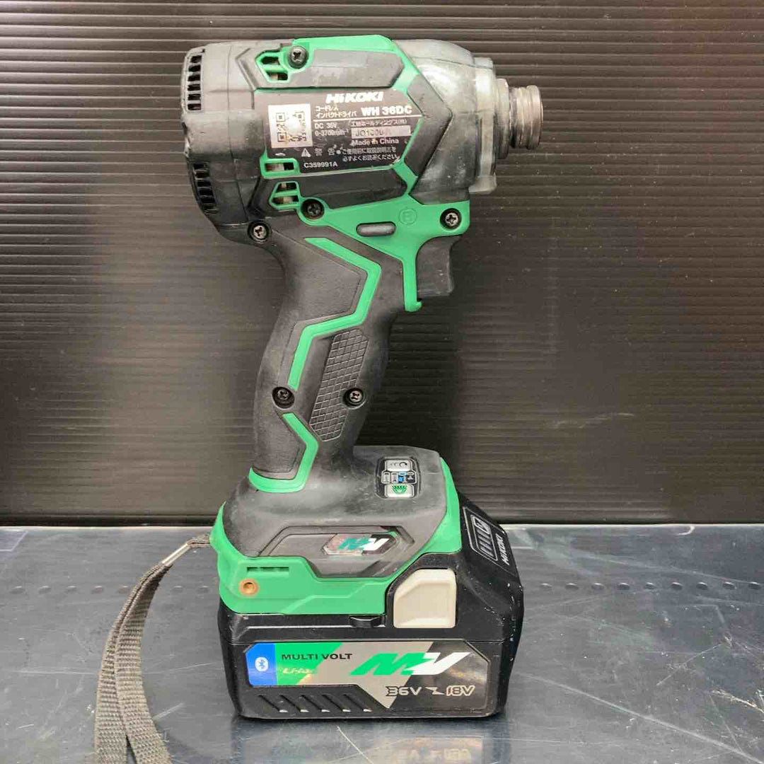 ★ハイコーキ(HIKOKI ※旧:日立工機) コードレスインパクトドライバ WH36DC(2XPS)(L) Bluetooth対応電池【川越店】