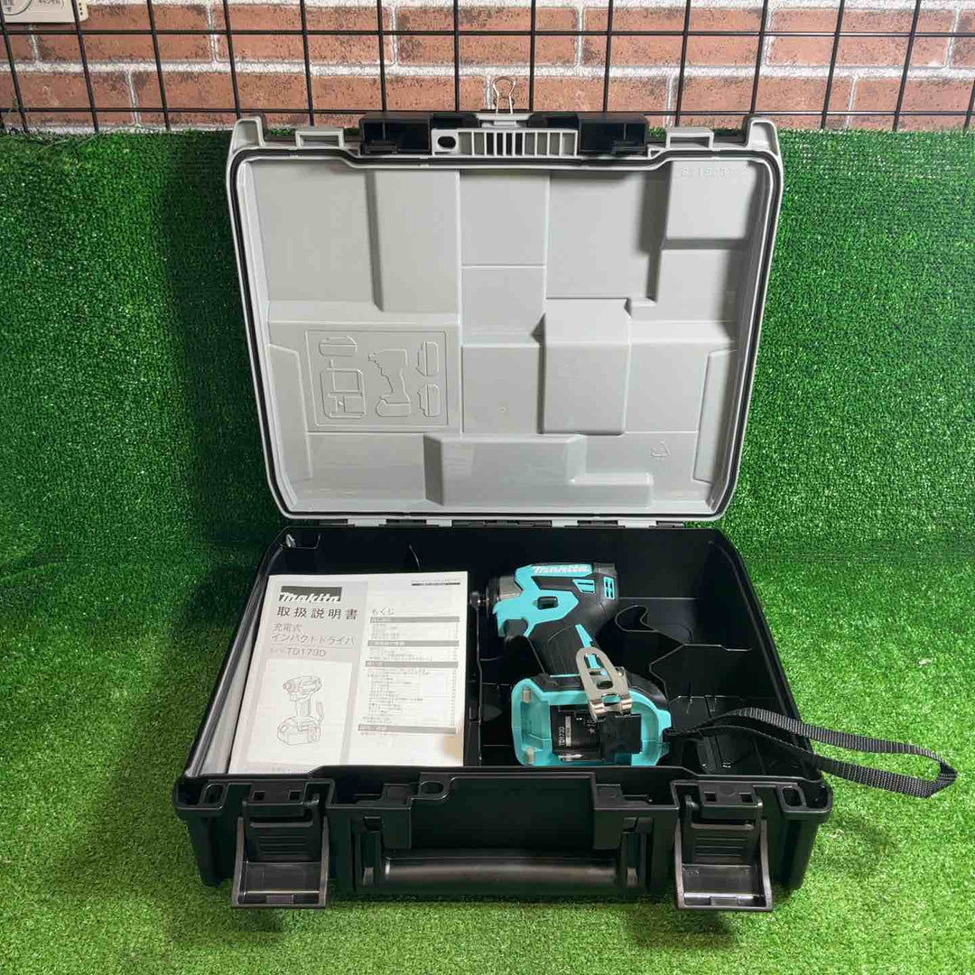 【本体＋ケース】マキタ(makita) 18Vコードレスインパクトドライバ TD173DGXTB ターコイズブルー【藤沢店】