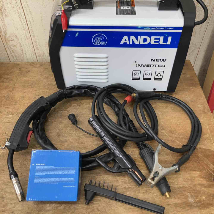 【中古/美品】ANDELI 半自動溶接機 MIG-250ME ノンガスMIG/アーク溶接/LIFT TIG 100V/200V兼用【柏店】