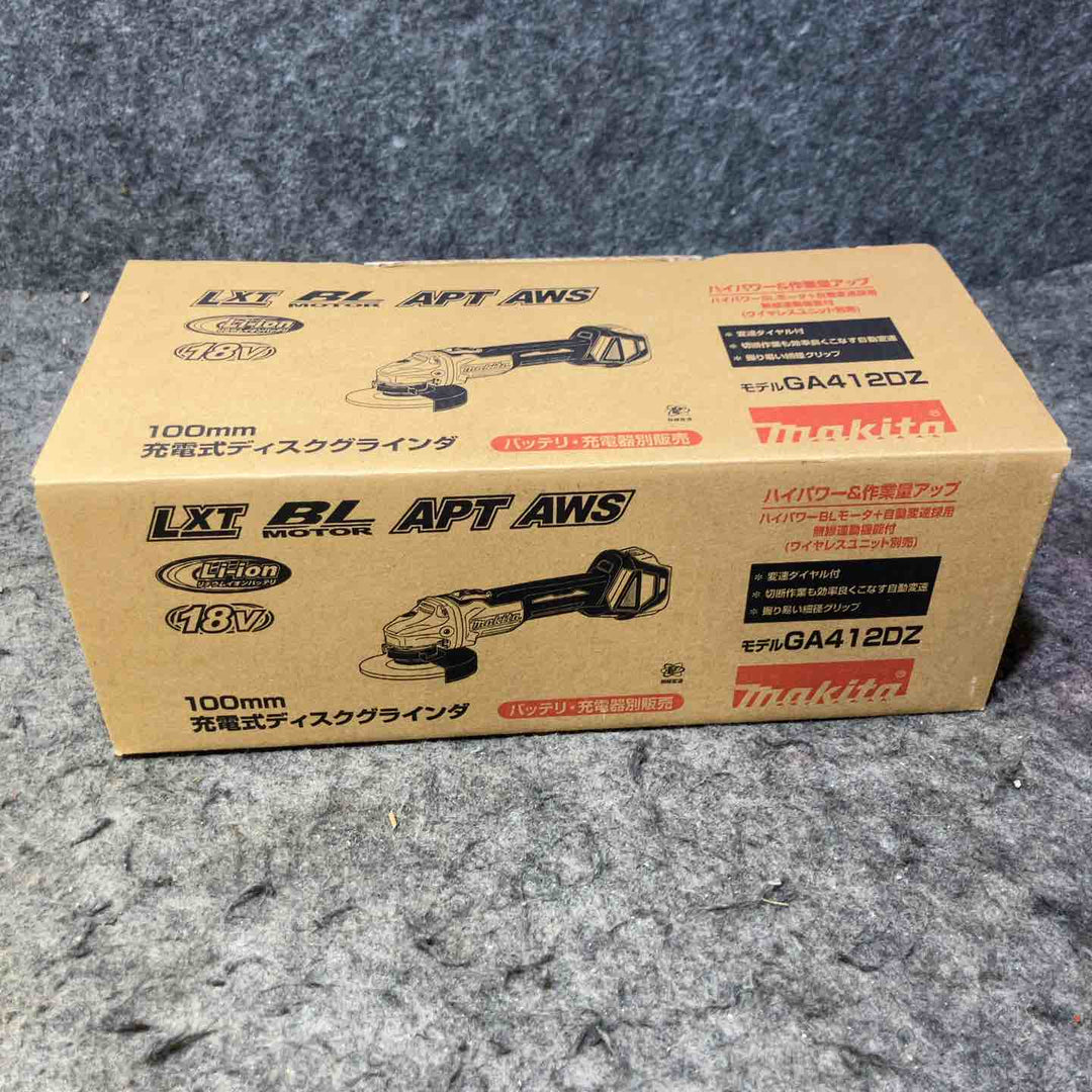★マキタ(makita) 100mmコードレスディスクグラインダ GA412DZ【桶川店】
