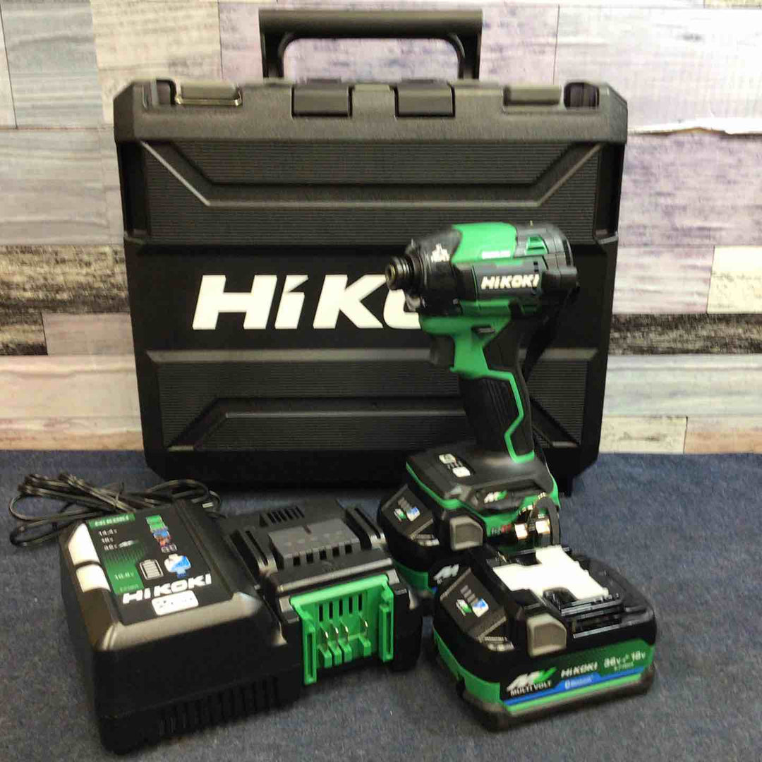 【未使用品】ハイコーキ HIKOKI 36V コードレスインパクトドライバ アグレッシブグリーン WH36DD(2XHLSZ)【八潮店】