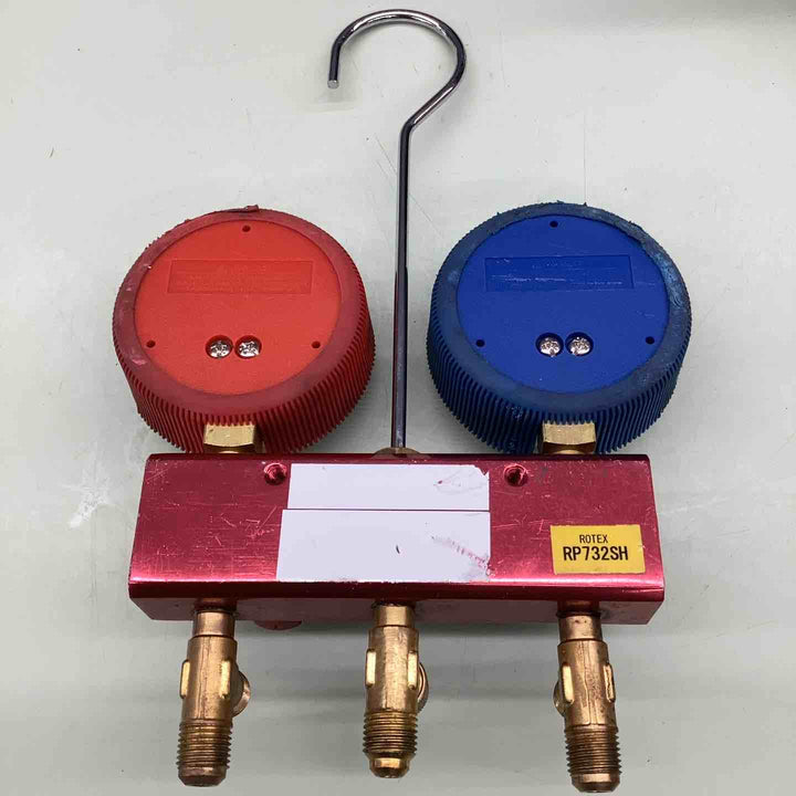 ROTEX R410A マニホールドゲージ RP1707L RP1707エアコン 冷媒ガス 圧力測定 真空引き ガス充填 状態確認 ルームエアコン カーエアコン 【越谷店】