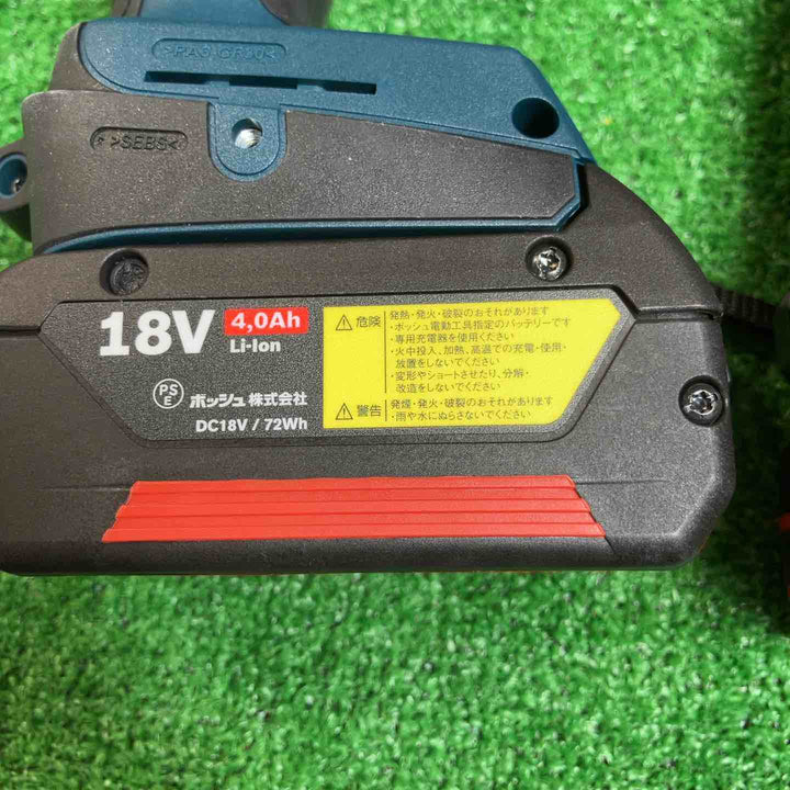 ◇ボッシュ(BOSCH) コードレスインパクトドライバーインパクトレンチ兼用(GDX18V-200H)+コードレスドライバードリル(GSR18V-55) コンボキット GDX18V200GSRN 青【川崎店】