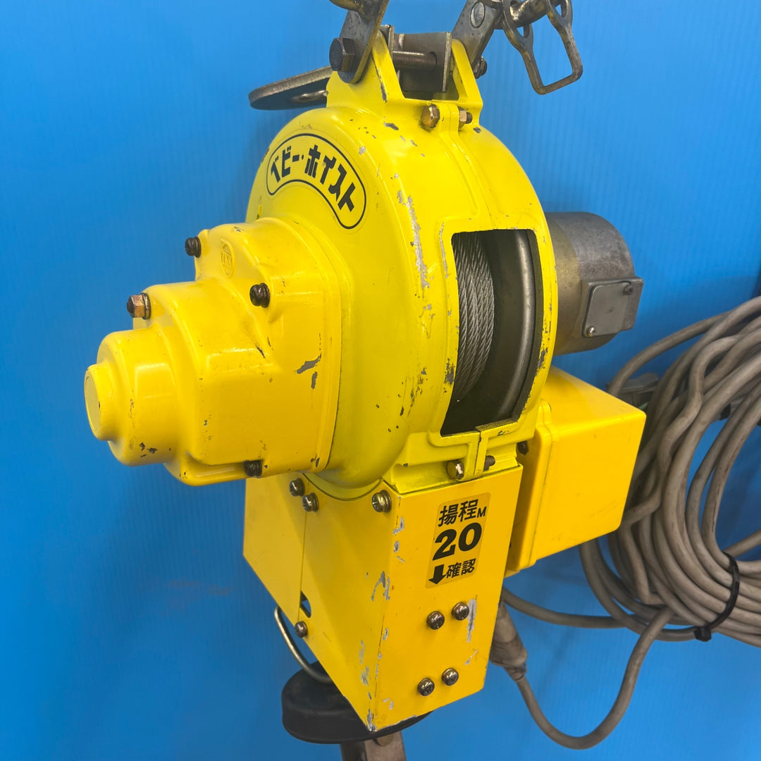 ◇トーヨーコーケン(TKK) 電動ウインチ(ワイヤー) ベビーホイスト BH-N320 1995年製造【岩槻店】