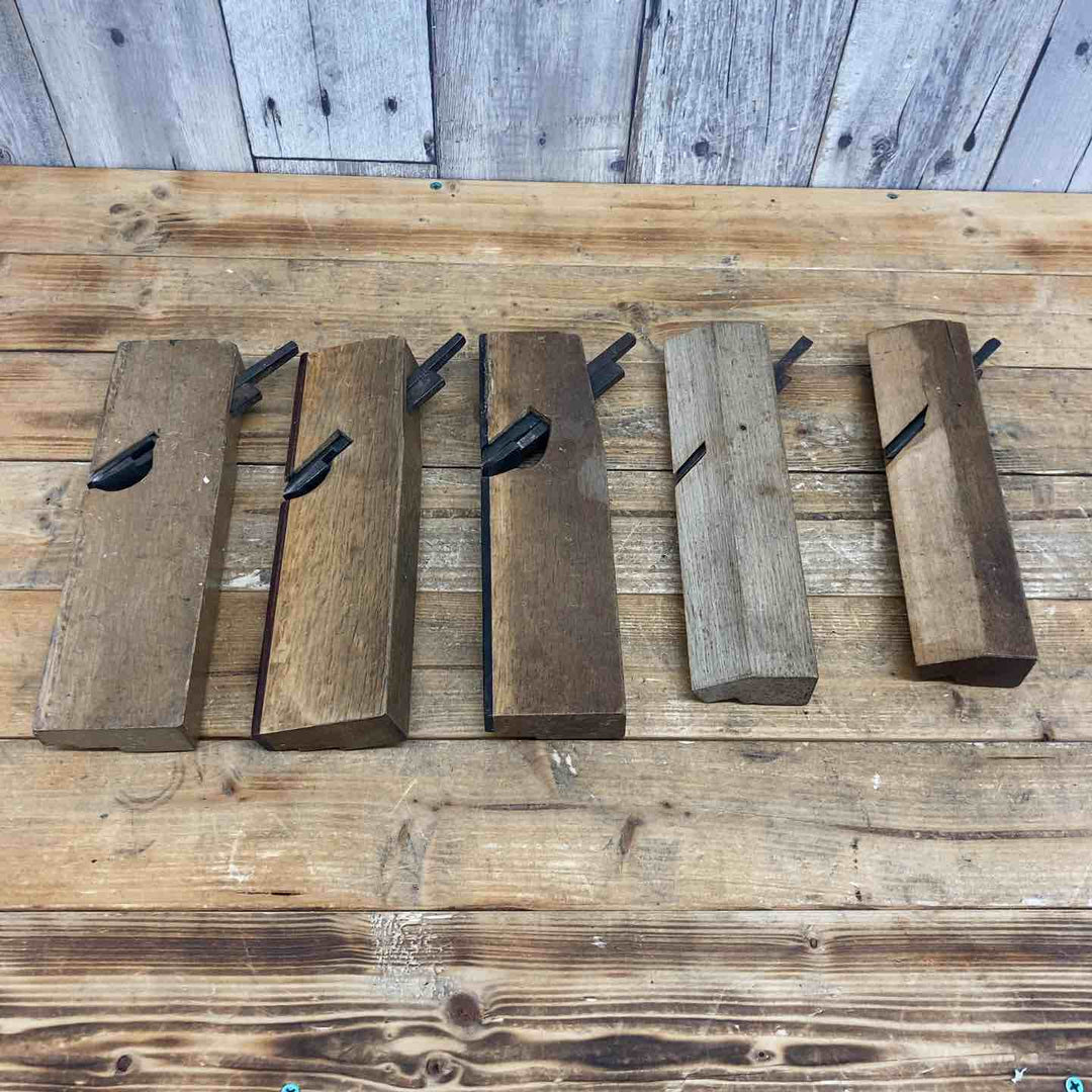 【中古品】 作者不明 合脇取鉋 5個セット 鉋 かんな カンナ 和工具 大工道具 鑿 のみ 鋸 のこ 【東大和店】