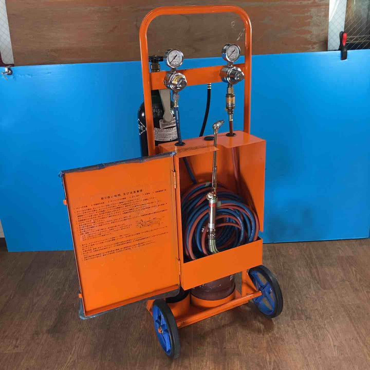 【店頭受取り限定】◇カミマル KSコンシャン ガス溶接運搬車 ガスボンベ付き！【岩槻店】