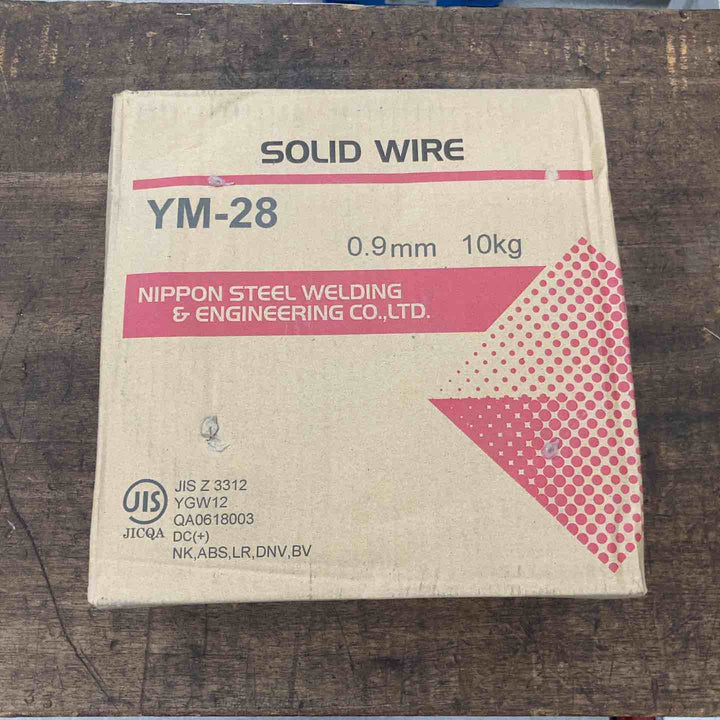 YM-28 ソリッドワイヤー 溶接ワイヤー 0.9㎜ 10kg 日鉄溶接工業【八潮店】