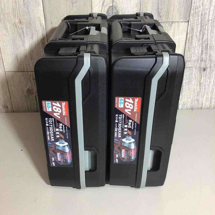 【未使用品】 限定色 マキタ makita コードレス インパクトドライバー TD173DGXAB 2台 フルセット インパクト レッド 赤 純正 純正品 【戸田店】