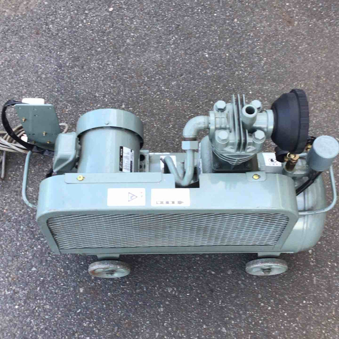【店頭受取り限定/現状品】日立 ベビコン 0.75P-9.5CV エアコンプレッサー 0.75Kw/1馬力 三相・200V タンク容量：38L【八潮店】