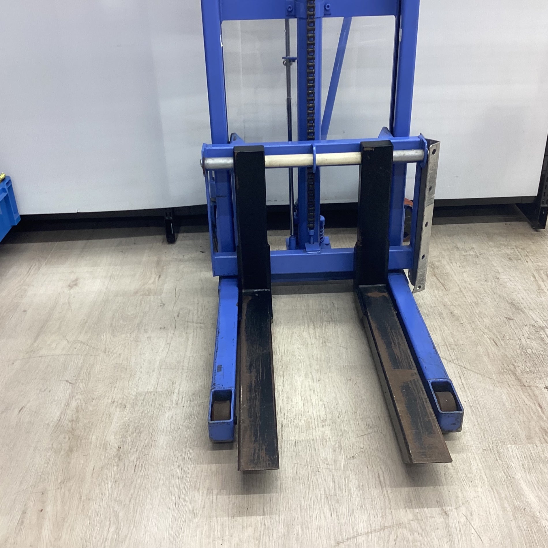 【店頭受取り限定/中古美品！】をくだ屋技研(OPK) パワーリフター 積載350kg PL-H350-15 最高位1500mm フォーク長さ650mm  【川越店】