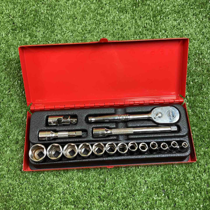 【美品】▼Snap-on　スナップオン　1/4ラチェットセットT72 エクステンションバー1点　ソケット15-4mm13点【川崎店】