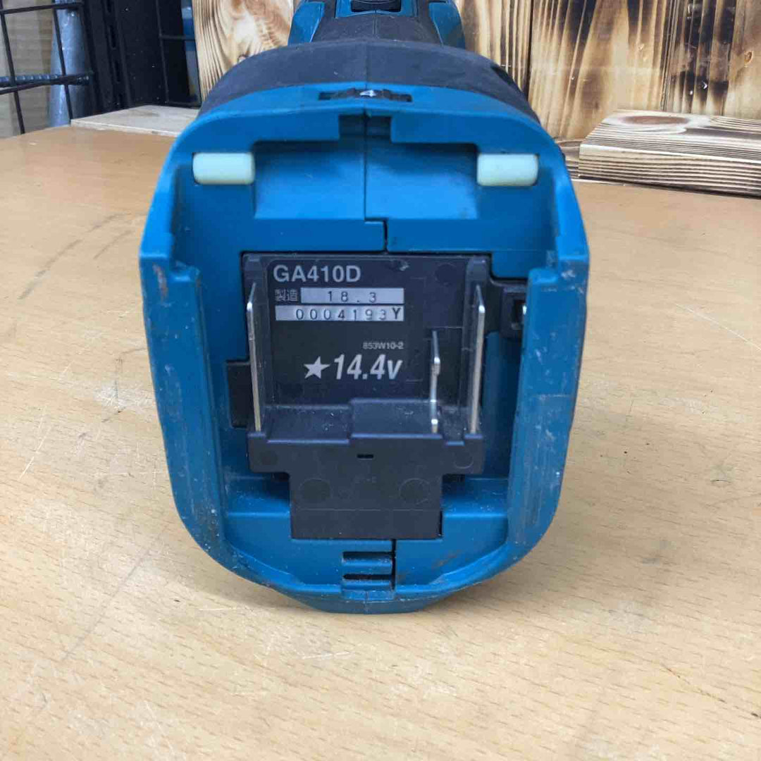 ☆マキタ(makita) 100mmコードレスディスクグラインダ GA410DZ【越谷店】