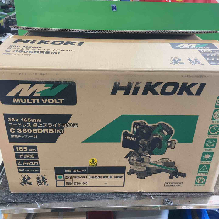 ★ハイコーキ(HIKOKI ※旧:日立工機) コードレス卓上スライド丸のこ C3606DRB(K)(XPS)【川崎店】