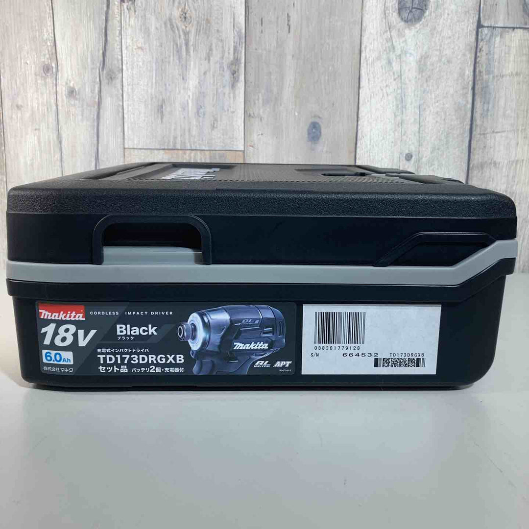 ★マキタ(makita) 18V コードレスインパクトドライバー TD173DRGXB 純正品 バッテリー2個付き【戸田店】