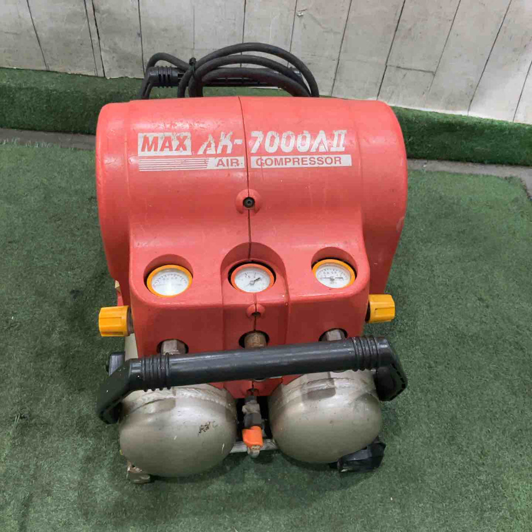 【現状品】マックス エアコンプレッサー AK-7000AII 保証なし 動作確認済【川口店】