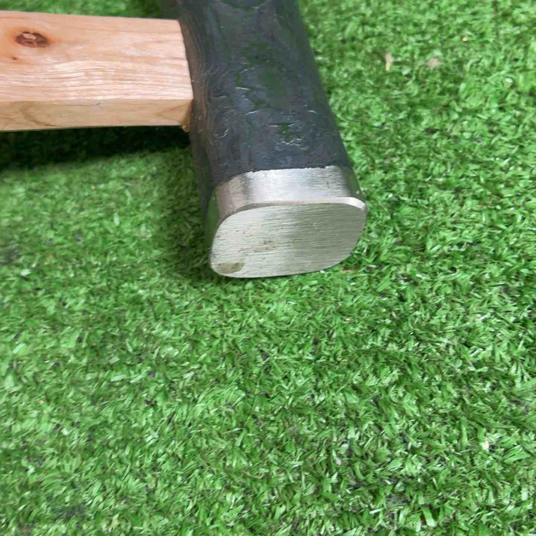 【未使用品】 道心斎正行 木目 黒 玄翁 (四角) 正行作柄付 柄込み役520g 【藤沢店】