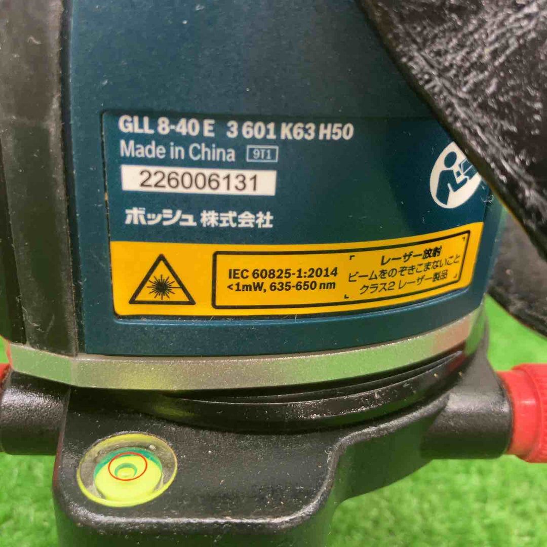 ◇ボッシュ(BOSCH) 電子整準方式 ・レーザー墨出し器 GLL8-40ELR【富山店】◇SC