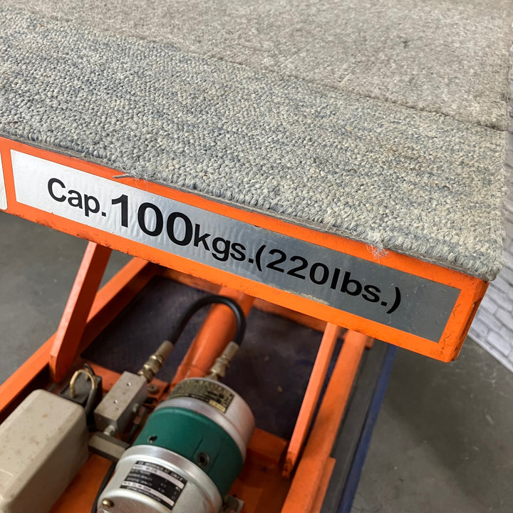 【店頭受取り限定】ビシャモン 電動油圧テーブルリフター X10 ※耐荷重100kg 100V【川口店】