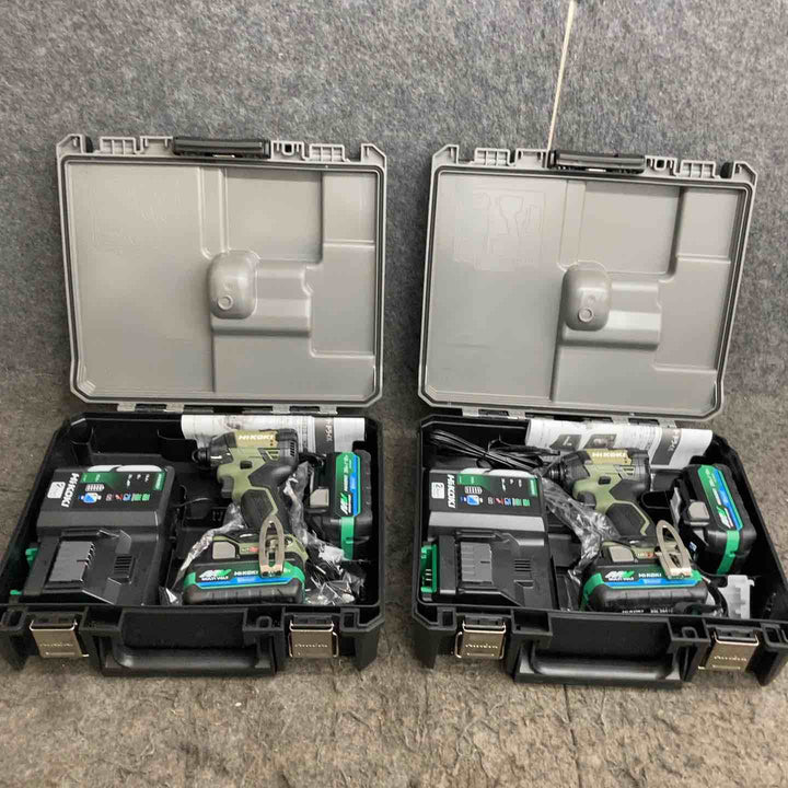 ハイコーキ(HIKOKI ) コードレスインパクトドライバー フォレストグリーン WH36DD(2XHGSZ) 2台まとめ売り【鴻巣店】