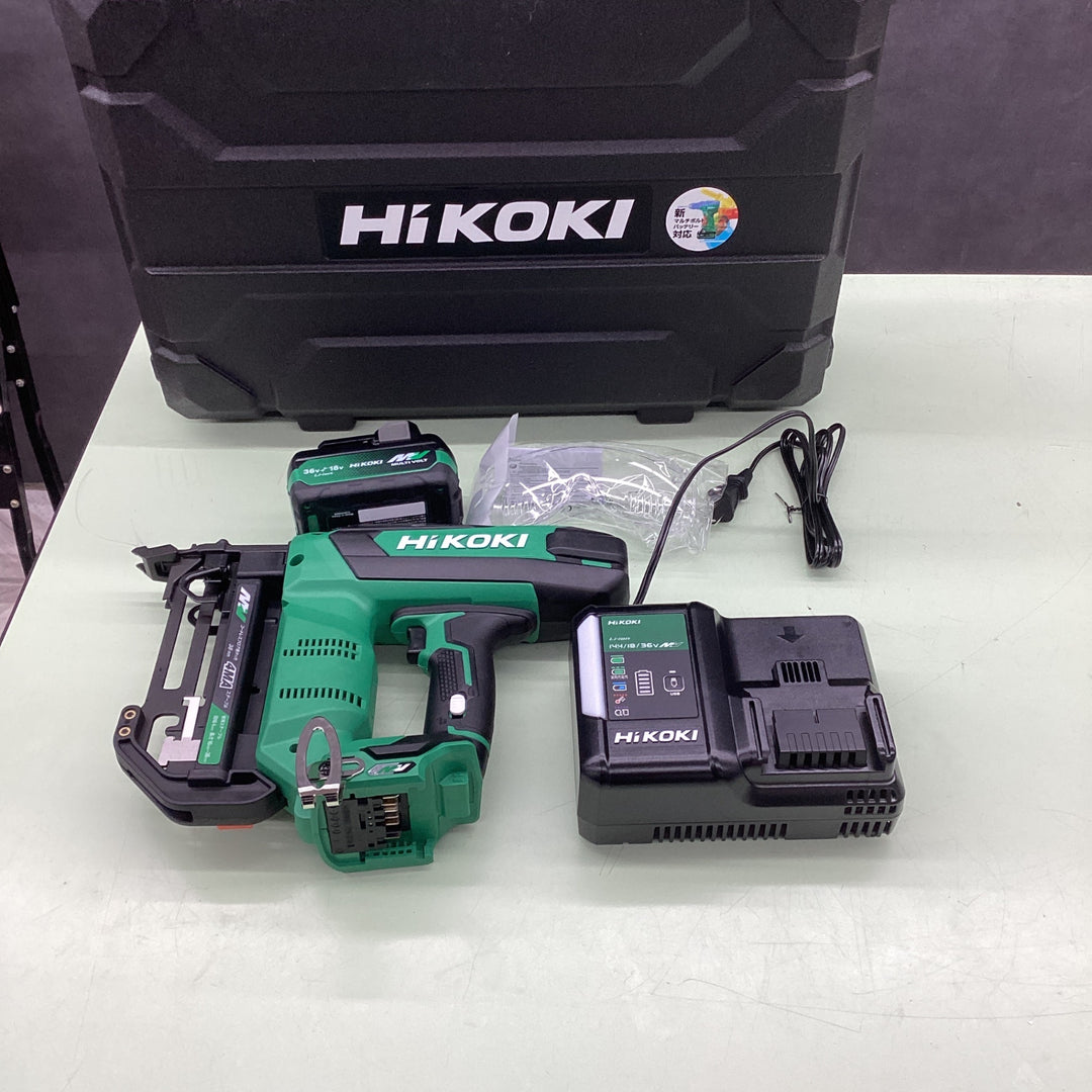 【未使用展示品】ハイコーキ/HIKOKI 36V コードレスフロアタッカー N3604DM(XPZ) 36V2.5Ahバッテリー1個付きフルセット