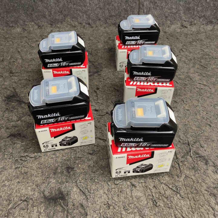 マキタ(makita) リチウムイオンバッテリー 18V/6.0Ah BL1860B 5点まとめ【鴻巣店】