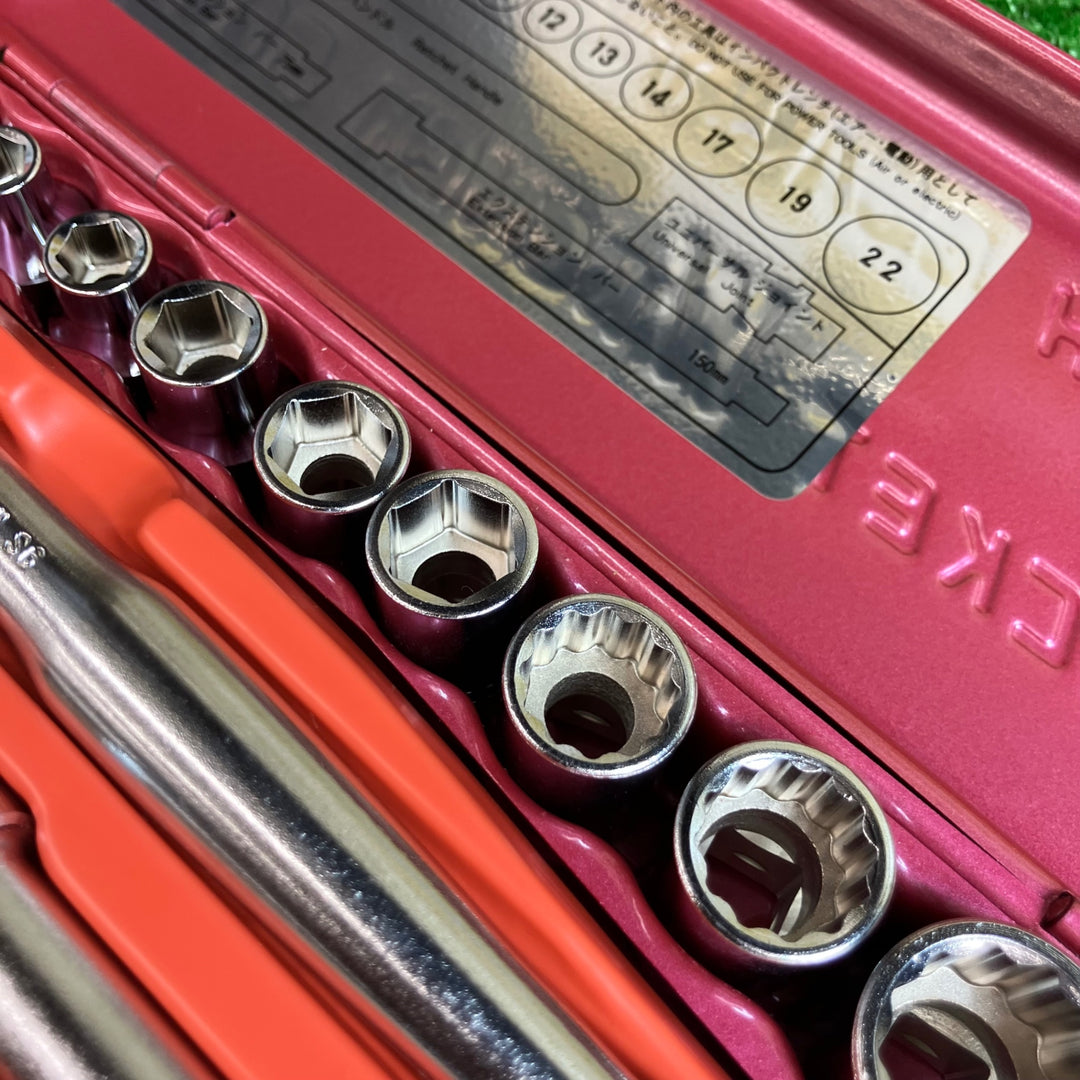 ★KTC(京都機械工具) 9.5sqラチェットソケットセット B211【越谷店】