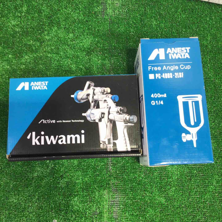 アネスト岩田 重力式 エアースプレーガン KIWAMI-1-13B8/  フリーアングルカップ PC-400S-2LSFセット【町田店】