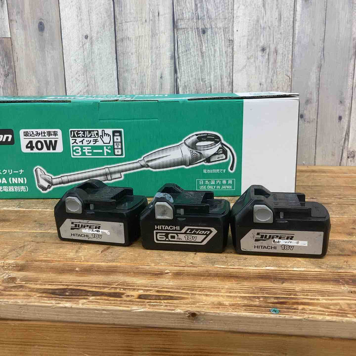 【未使用品】ハイコーキ(HIKOKI ※旧:日立工機) コードレスクリーナ R18DA(NN) 【中古品】ハイコーキ(HIKOKI ※旧:日立工機) バッテリー BSL1830 2個、BSL1860セット【東大和店】