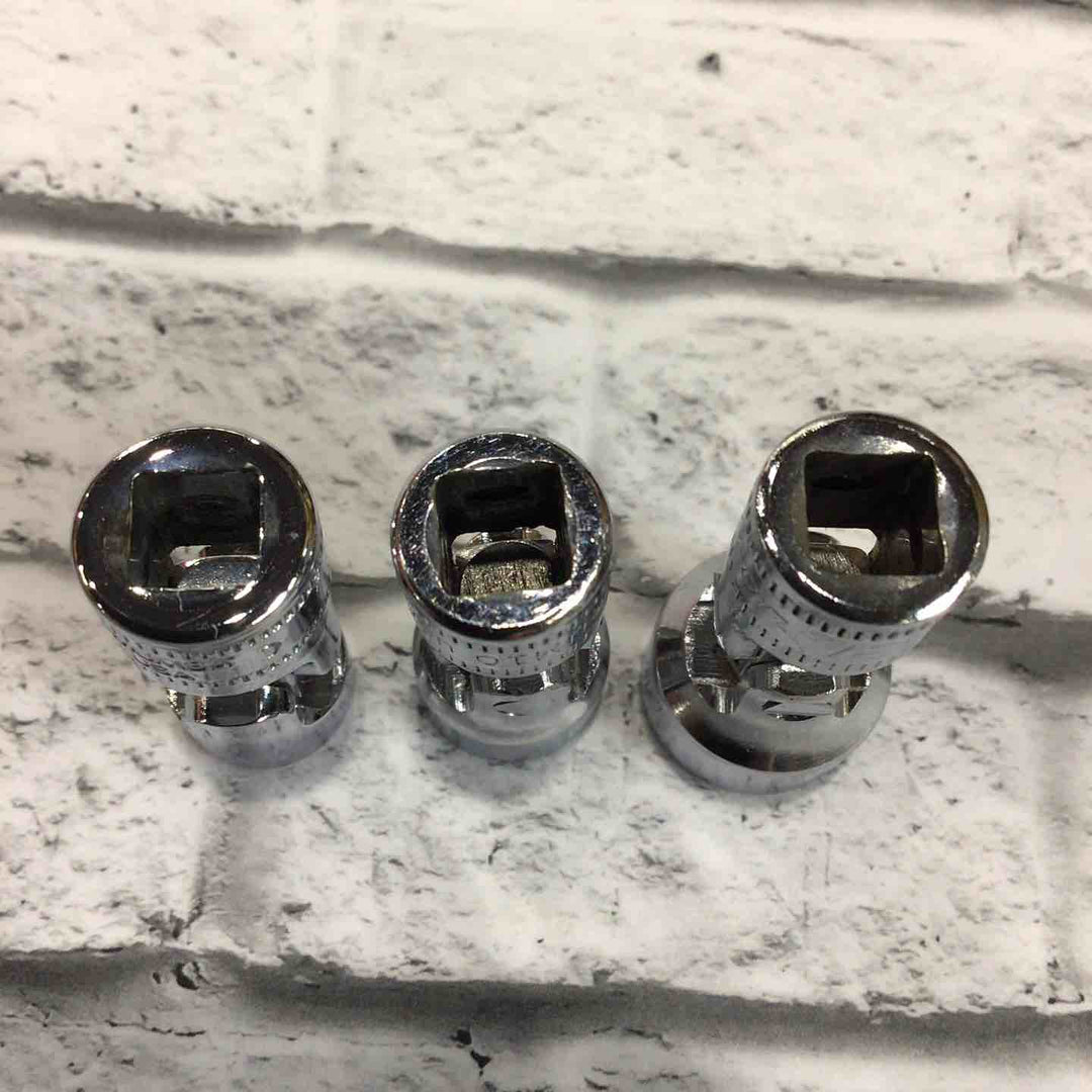 スナップオン(Snap-on) 1/4ユニバーサルソケット3点セット TMUMシリーズ 新・旧ロゴ混ざり 【川口店】