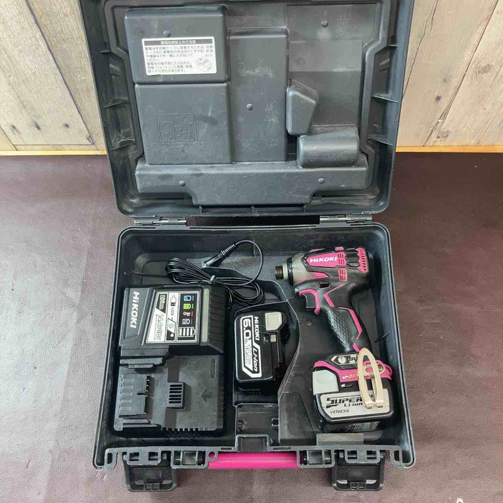 【中古品】ハイコーキ(HIKOKI ※旧:日立工機) コードレスインパクトドライバー WH14DDL2(2LYPK)(R) 14.4V 【東大和店】