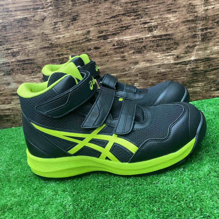 ◇[アシックス] ワークシューズ ウィンジョブ CP216 ブラック/ネオンライム 25.5 cm 3E【川越店】