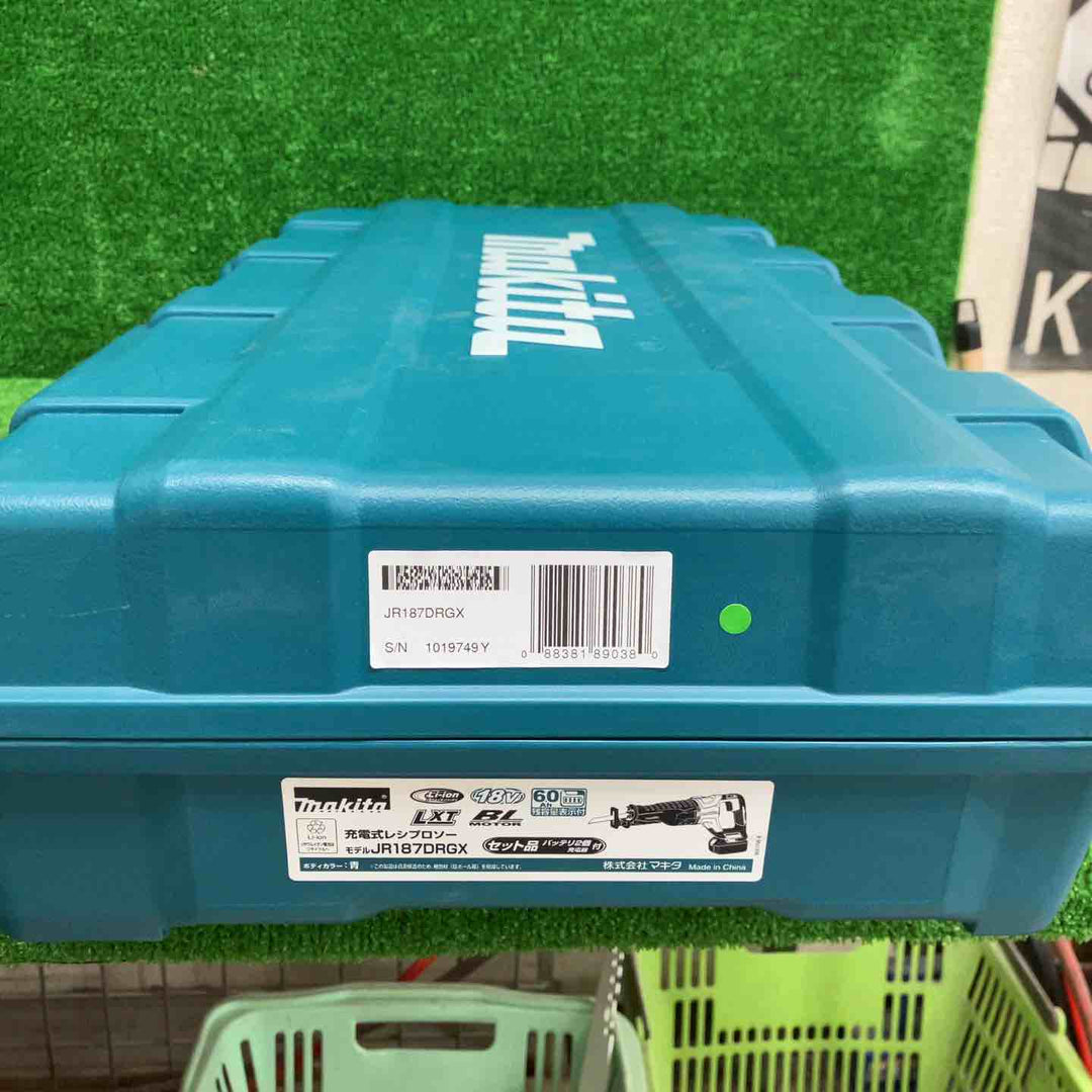 マキタ makita 18V コードレス 充電式 レシプロソー JR187DRGX 6.0Ahバッテリー 2個 【鴻巣店】