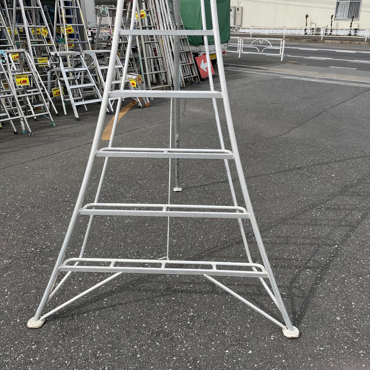 【中古品/店頭受取り限定】メーカー不明 園芸用アルミ脚立 11尺 アルミ三脚【東大和店】