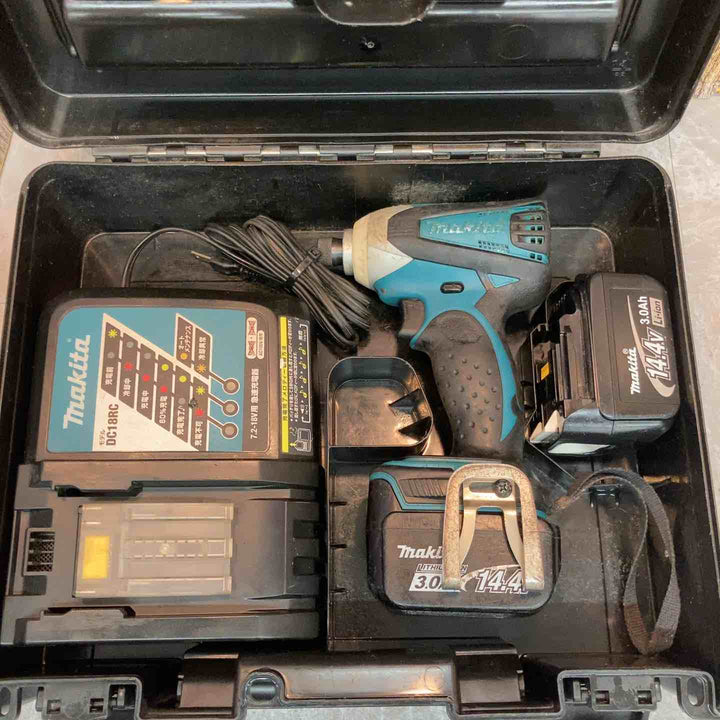 【中古品】マキタ makita 14.4V3.0Ah コードレスインパクトドライバー TD132DRFX 付属充電器DC18RC【八潮店】