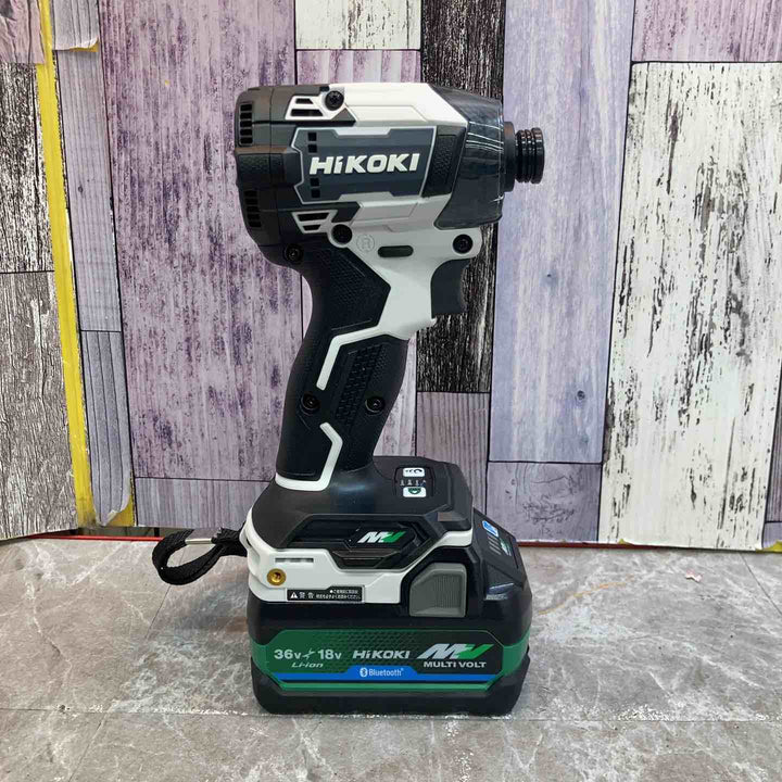 【未使用品】ハイコーキ HIKOKI 36V コードレスインパクトドライバー WH36DD(2XHSZ)(FW) フロスティホワイト【八潮店】