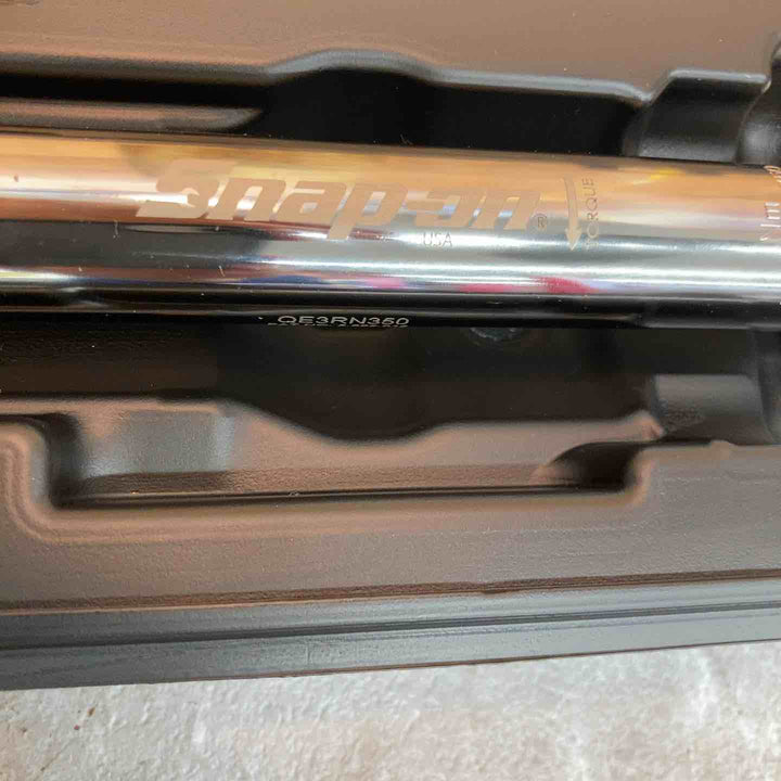 Snap-on スナップオン 1/2 (12.7mm) ダイヤル式トルクレンチ QE3RN350 黒 ブラック【八潮店】