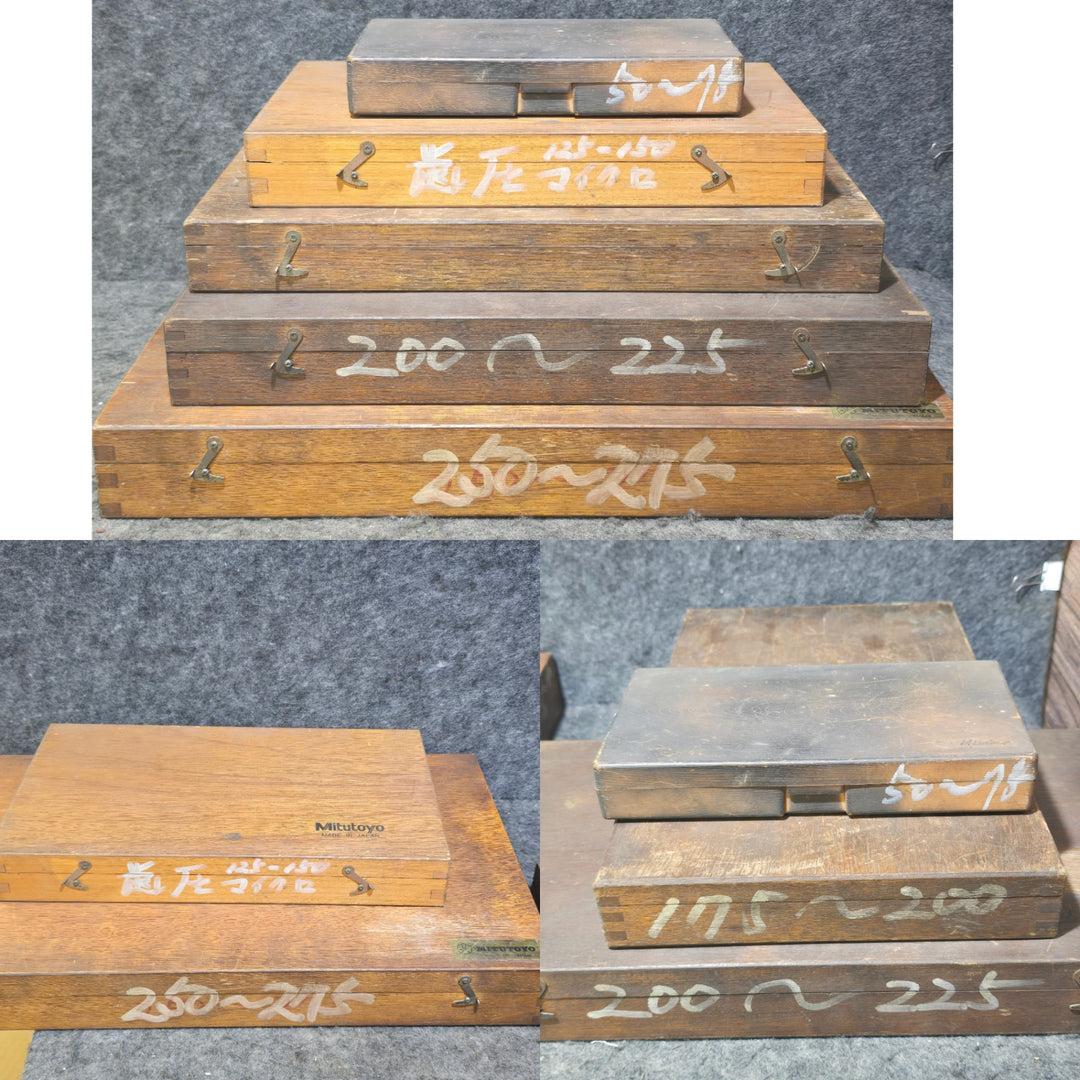 【現状品・精度不明※要備考確認※】Mitutoyo ミツトヨ 歯厚マイクロメーター GMA-75、GMA-150、OM-200、OM-225、OM-275 5点まとめセット【桶川店】