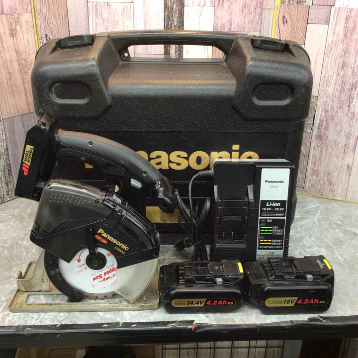 ◇パナソニック(Panasonic) コードレスチップソーカッター EZ45A2LS2G-H【八潮店】
