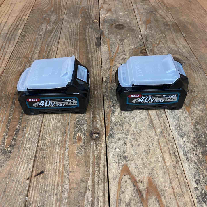 未使用品 マキタ(makita) リチウムイオンバッテリー 40Vmax/2.5Ah BL4025 バラシ 計2点【所沢店】