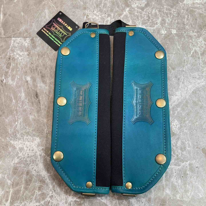 【未使用品】KNICKS/ニックス ヌメ革後付ショルダーパットセット KNS-22S ブルー【八潮店】