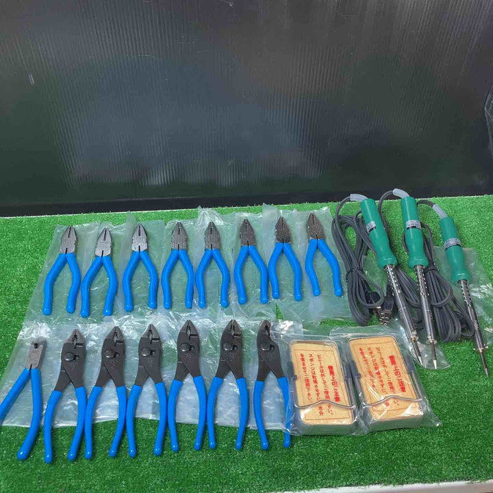 ホーザン/HOZAN プライヤー P-211Z、ペンチ P-56、はんだコテ H-60、コテ先クリーナー 計20点【岩槻店】