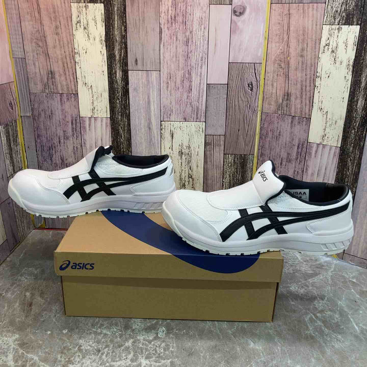 【未使用品】アシックス ASICS 安全靴 WINJOB CP211 SLIP-ON 26.5cm WHITE/BLACK【八潮店】