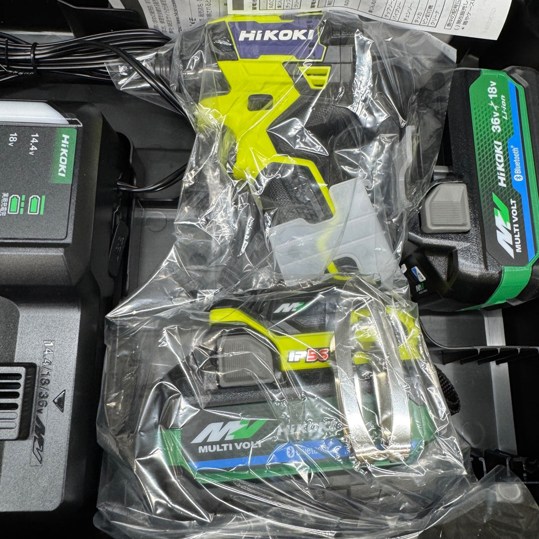 【未使用品】ハイコーキ(HIKOKI ※旧:日立工機) コードレスインパクトドライバ スパイダーイエロー WH36DD(2XHYSZ) 2台セット【電材館越谷店】