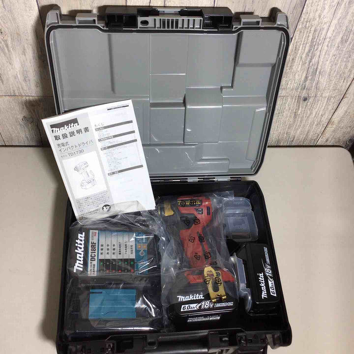 ★マキタ(makita) コードレスインパクトドライバー TD173DGXPR LXT20周年記念限定カラー プレミアムレッド【戸田店】