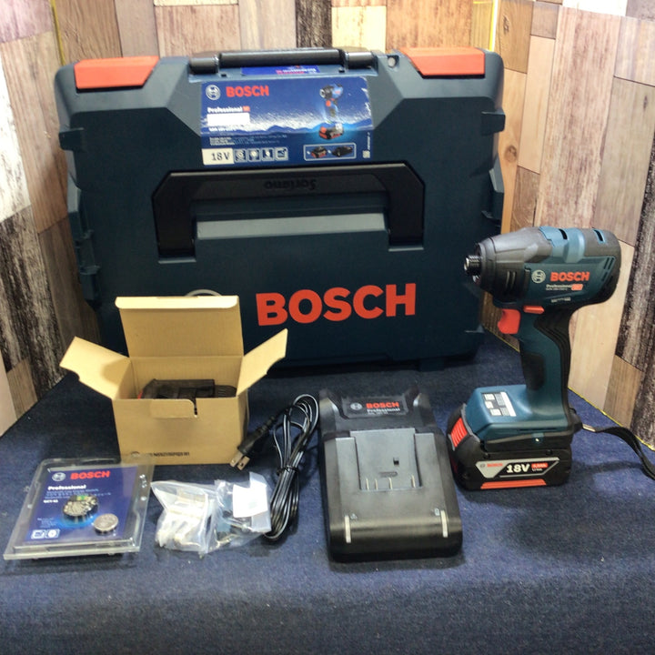 〇Bosch Professional(ボッシュ)18V コードレスインパクトドライバー (5.0Ahバッテリーx2個･充電器･ベルトフック・キャリングケース付) GDR18V-210C【八潮店】