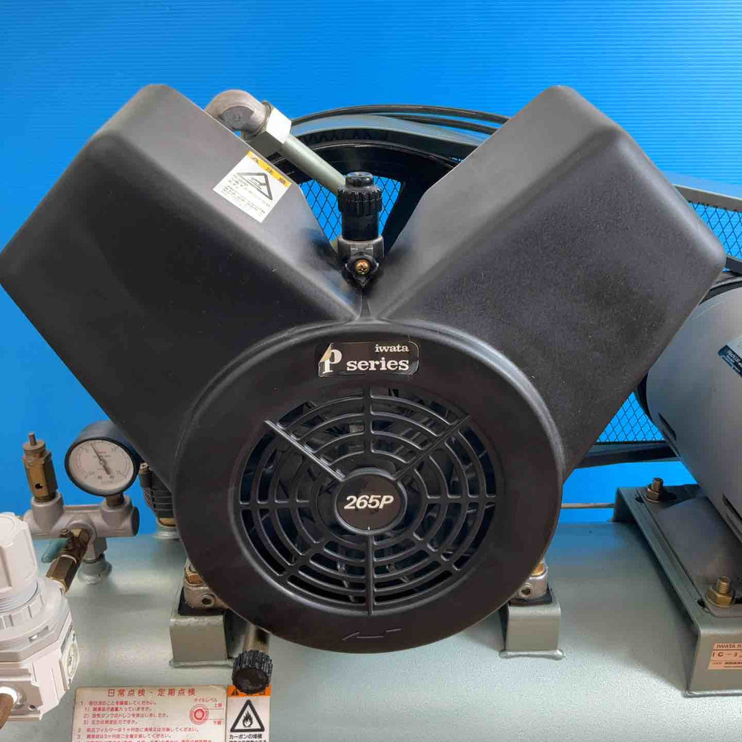 【店頭受取り限定】◇イワタ(IWATA) レシプロ コンプレッサー OCS-265P-2D 充填約2分 2.2Kw(3馬力) 3相 200V 72Lタンク 静音モデル ベビコン 【岩槻店】