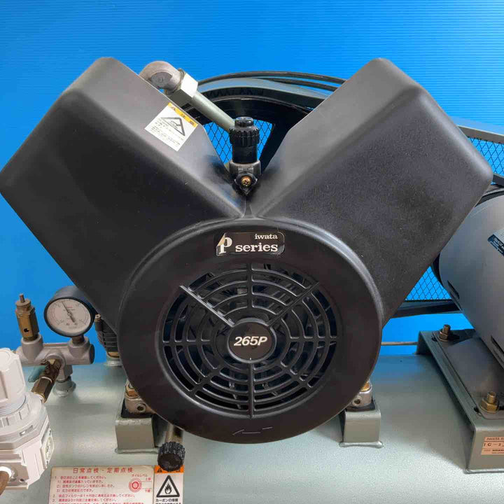 【店頭受取り限定】◇イワタ(IWATA) レシプロ コンプレッサー OCS-265P-2D 充填約2分 2.2Kw(3馬力) 3相 200V 72Lタンク 静音モデル ベビコン 【岩槻店】