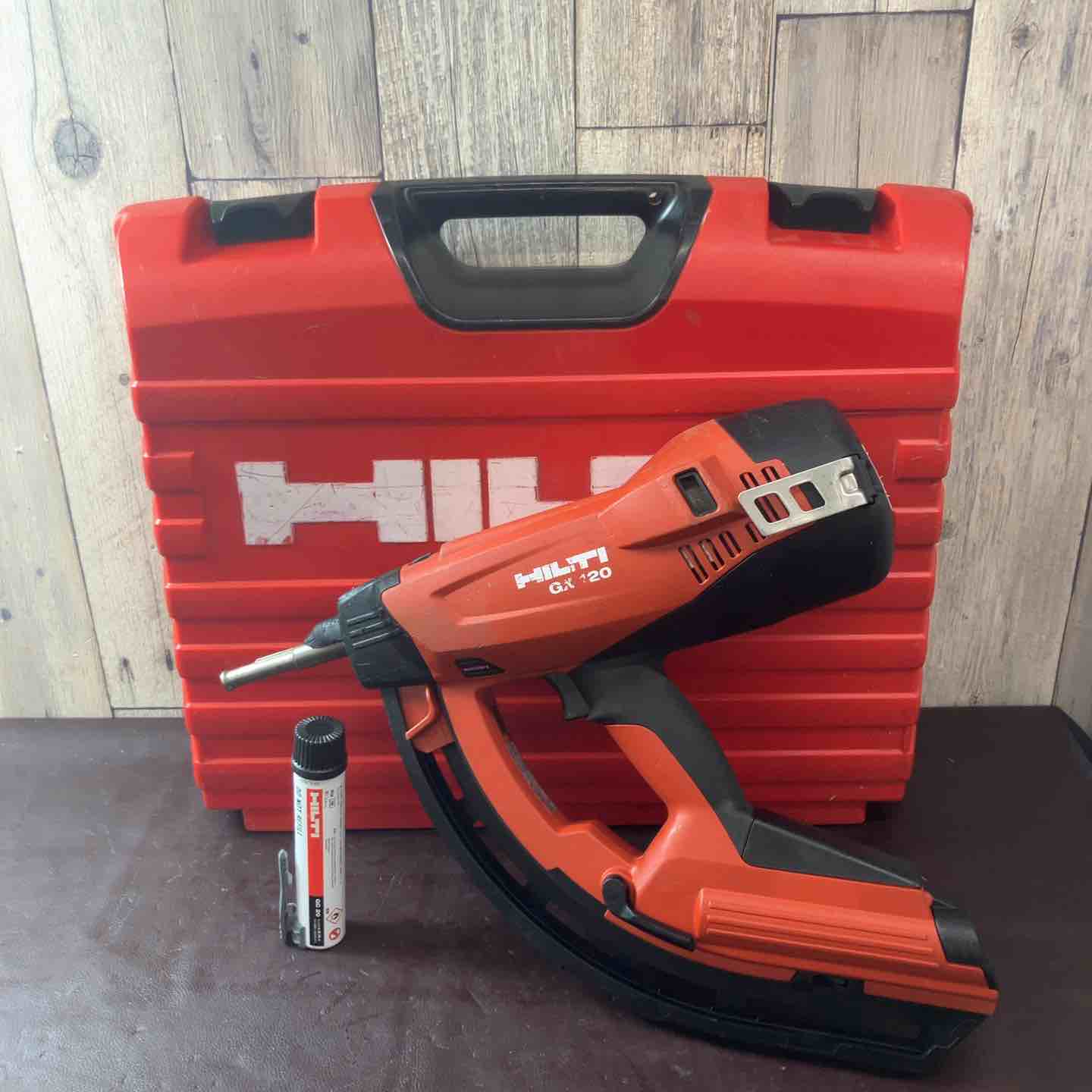 【中古】ヒルティ　GX120　ガス式　釘打ち機 ♪【現状品】HILTI ガス式釘打ち機 GX120-ME 動作未確認 ヒルティ
