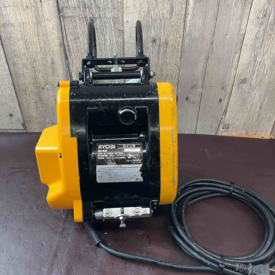 中古品】リョービ(RYOBI) ウインチ(4mm×21m付) WI-62 最大荷重60 